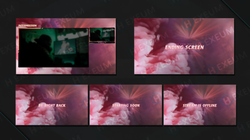 Pink twitch overlay