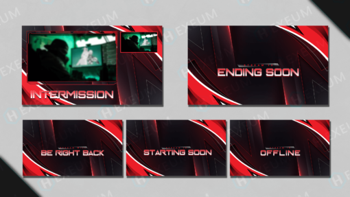 red twitch overlay
