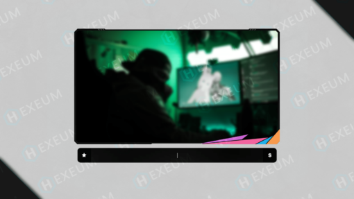 multicolor webcam overlay
