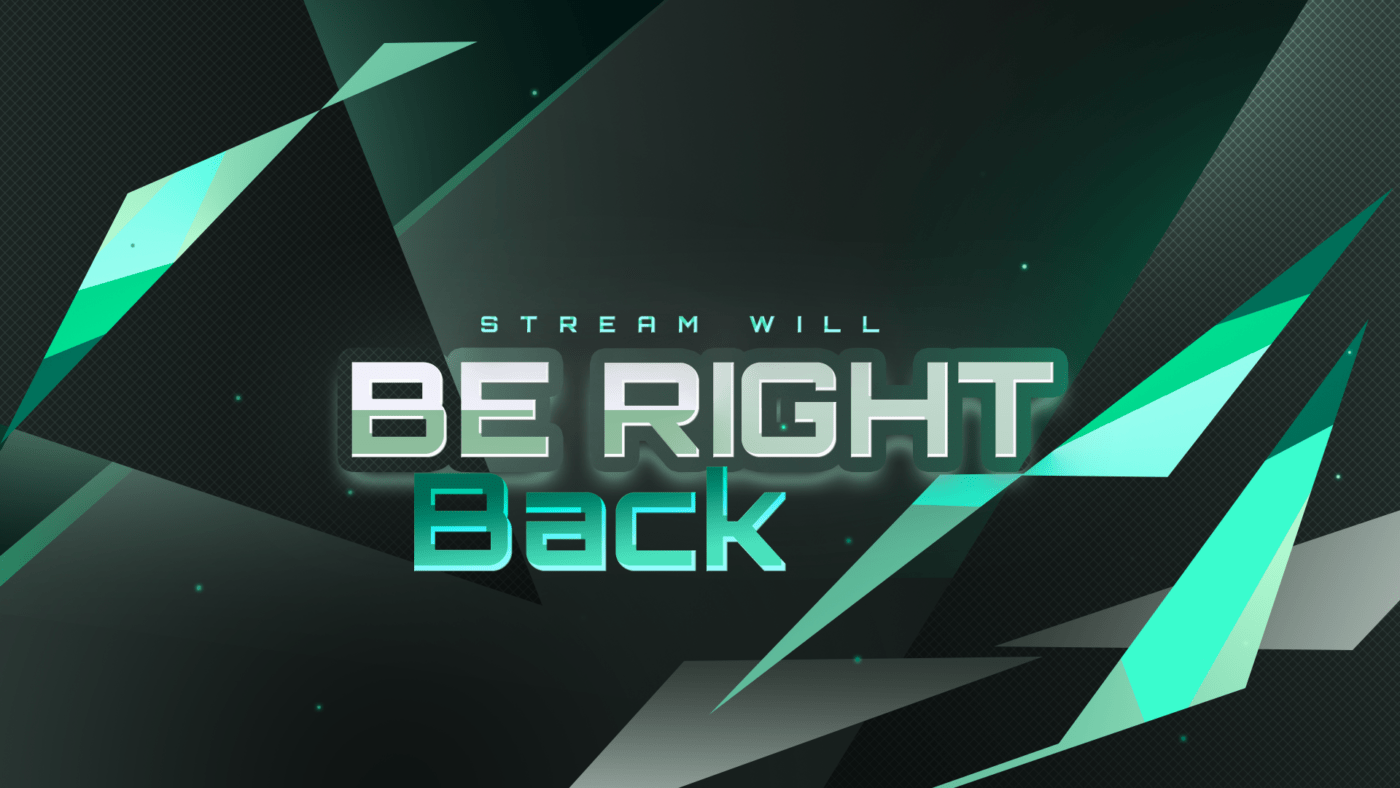 free green brb screen for twitch