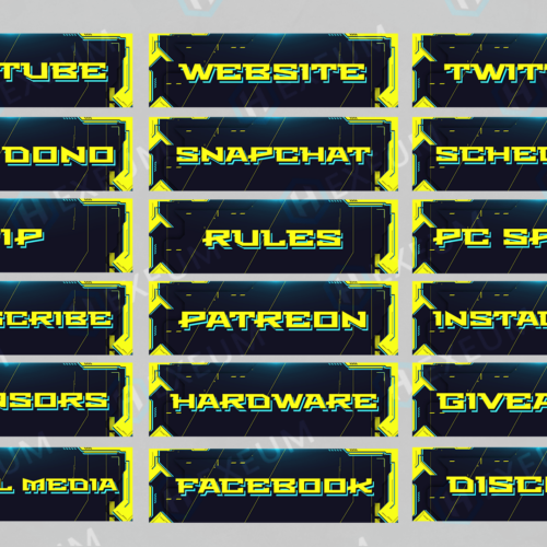 cyberpunk twitch panels