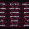 futuristic red twitch panels