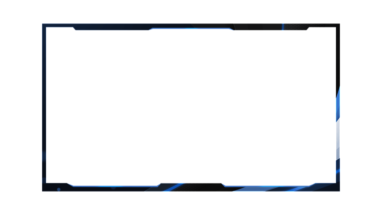 free dark blue webcam overlay
