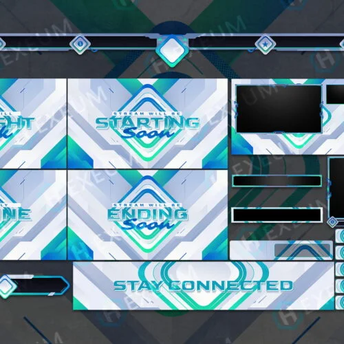 Futuristic Twitch Overlay