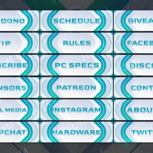 Futuristic Twitch Panels