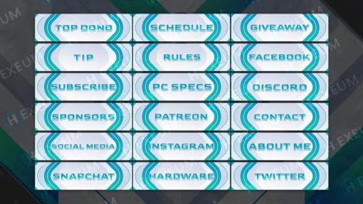 Futuristic Twitch Panels