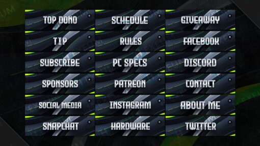 Clean Twitch Panels