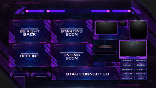 Sci-fi Twitch Overlay