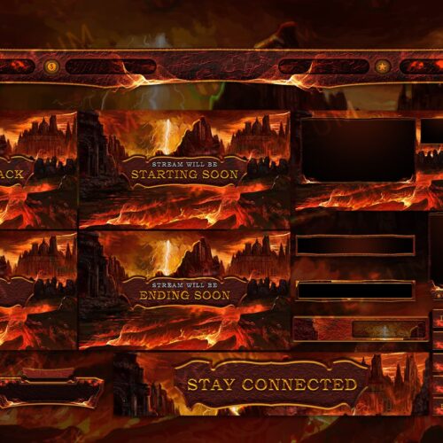 diablo 4 & 3 twitch overlay stream layout