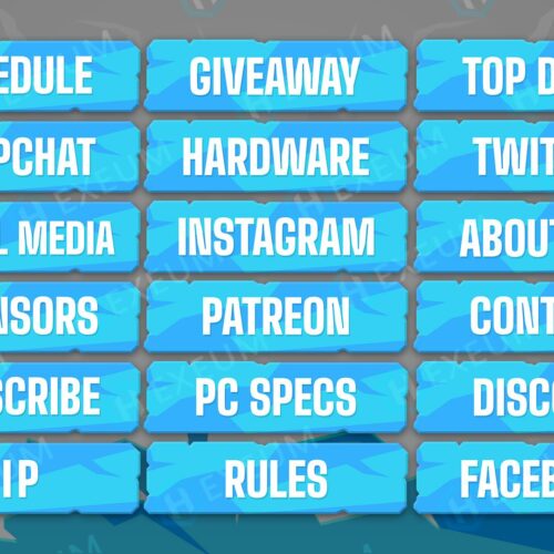 White Twitch Panels