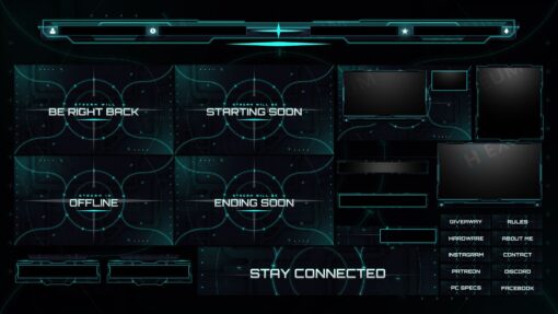 hud twitch overlay stream layout