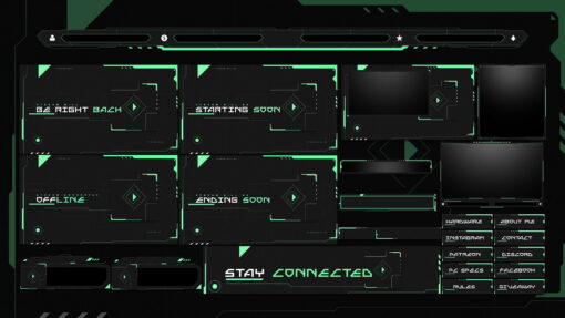 esports twitch overlay package stream layout