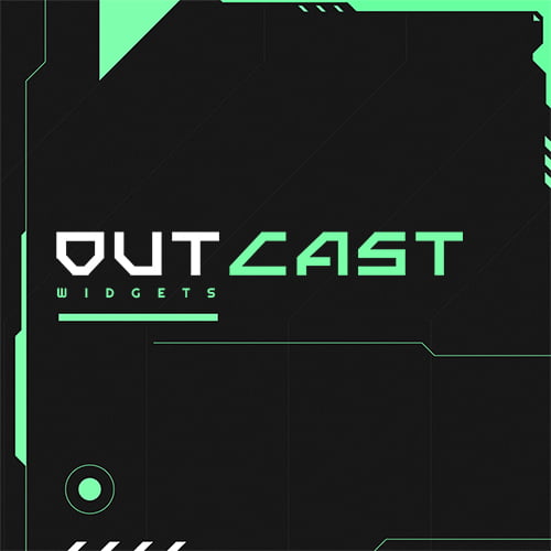 Outcast Mint Green Streamlabs Widgets