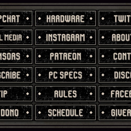 Vintage Twitch Panels