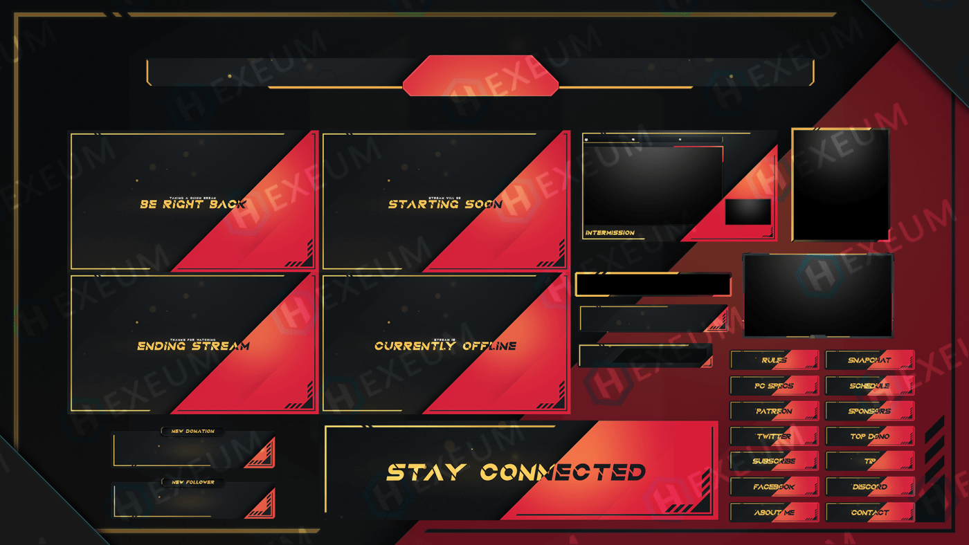 minimalist twitch overlay