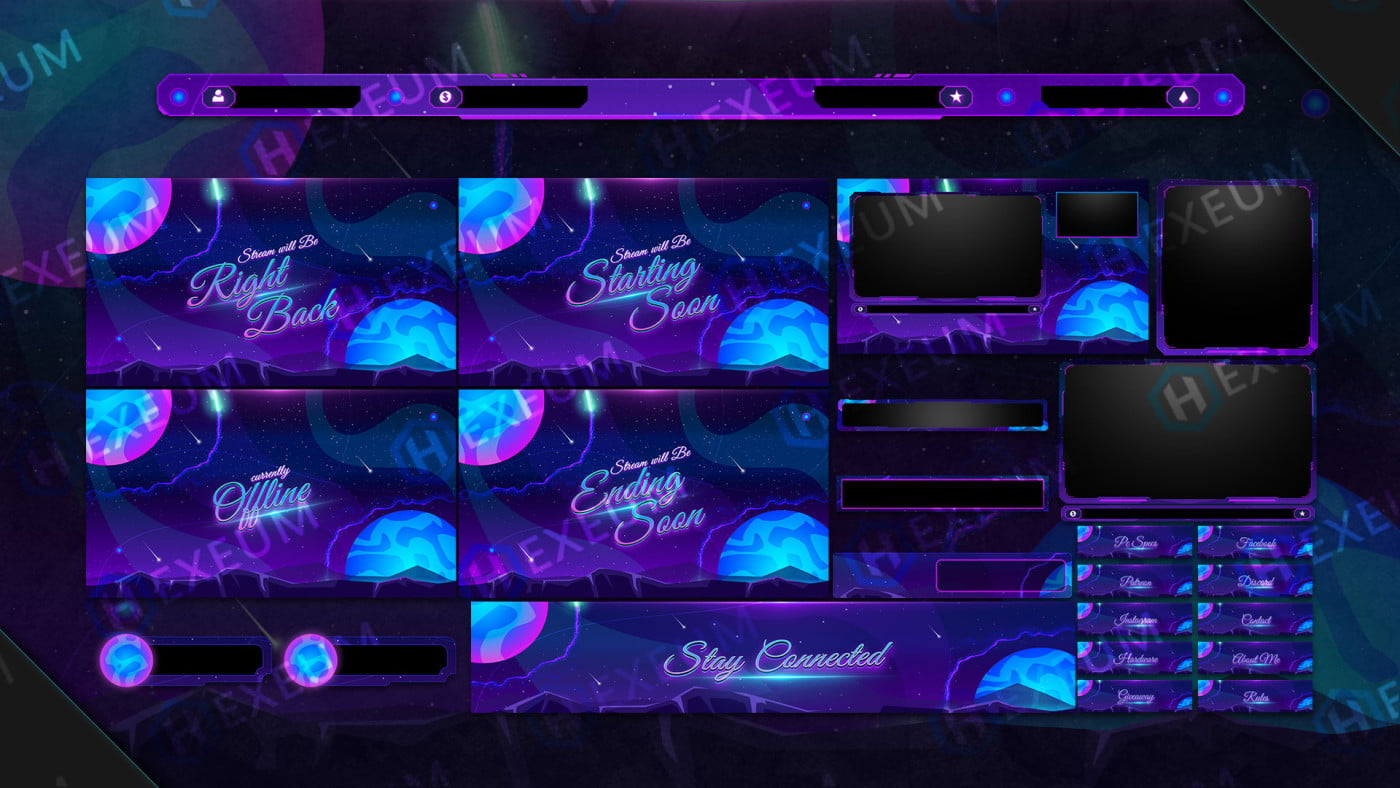 purple twitch overlay