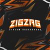 zigzag orange stream background