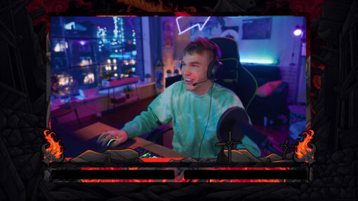 heavy metal webcam overlay