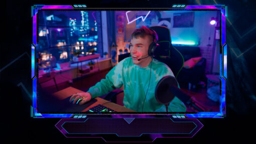 abstract webcam overlay